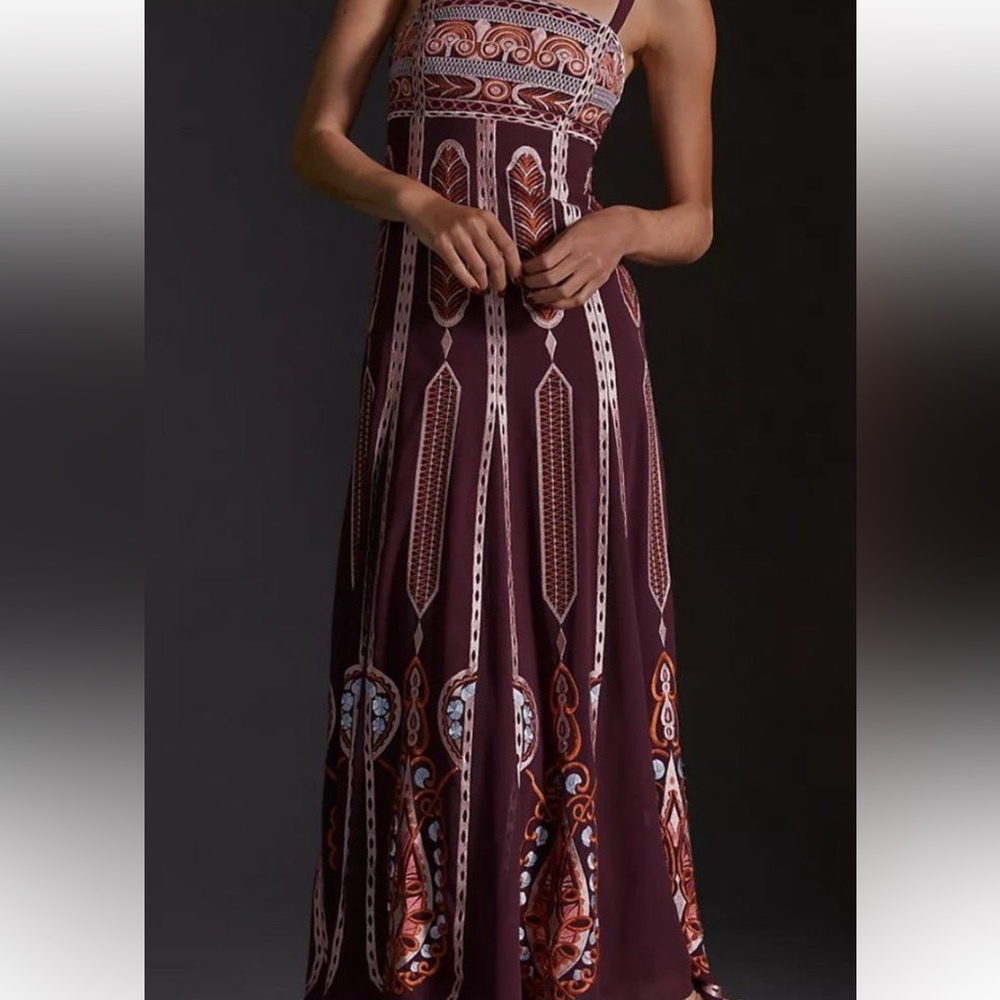 Anthropologie Embroidered Dress